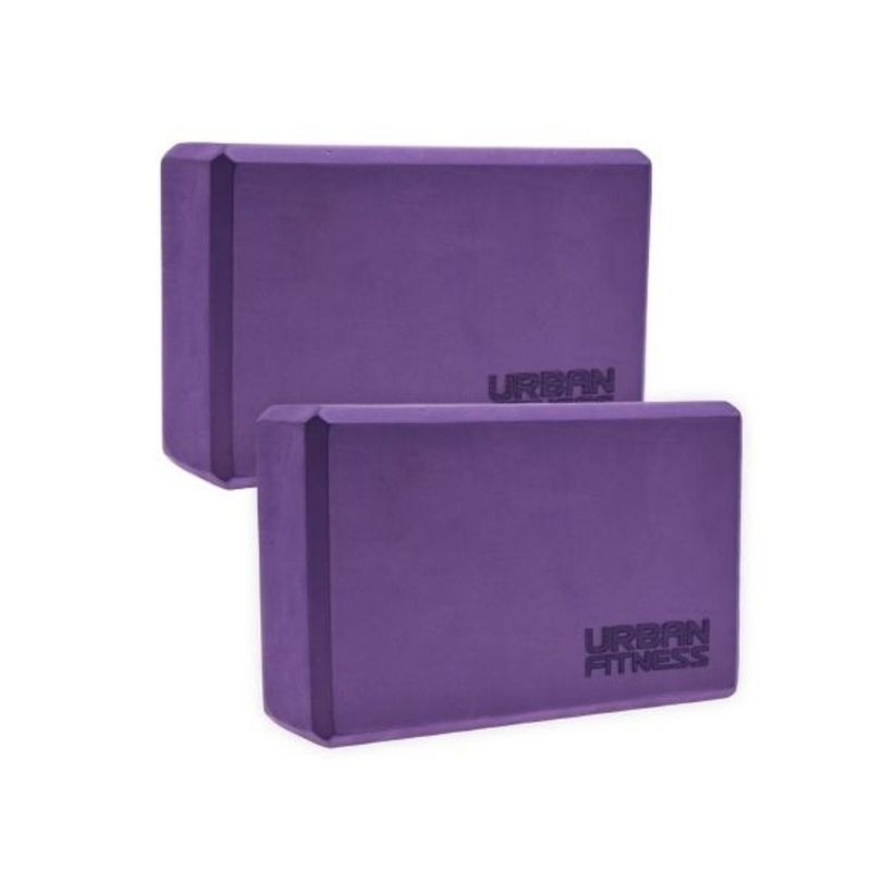 Urban Fitness Purple Yoga Brick (Pair)