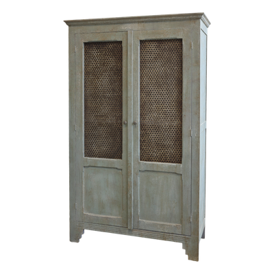Linen Antique Opal Finish Cupboard