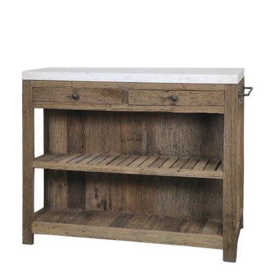 Amelie Service Table with Marble Top