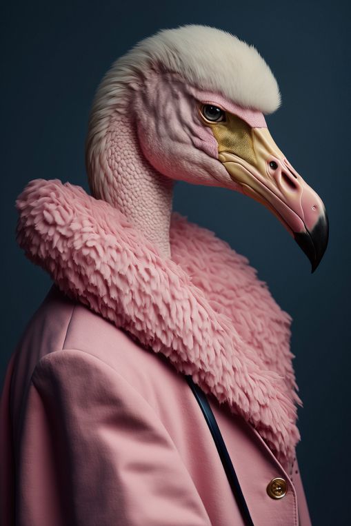 Scott Flamingo Tempered Glass Wall Art
