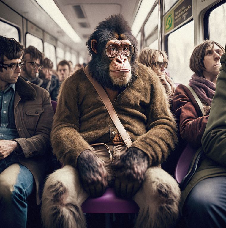 Horace Ape Tempered Glass Wall Art