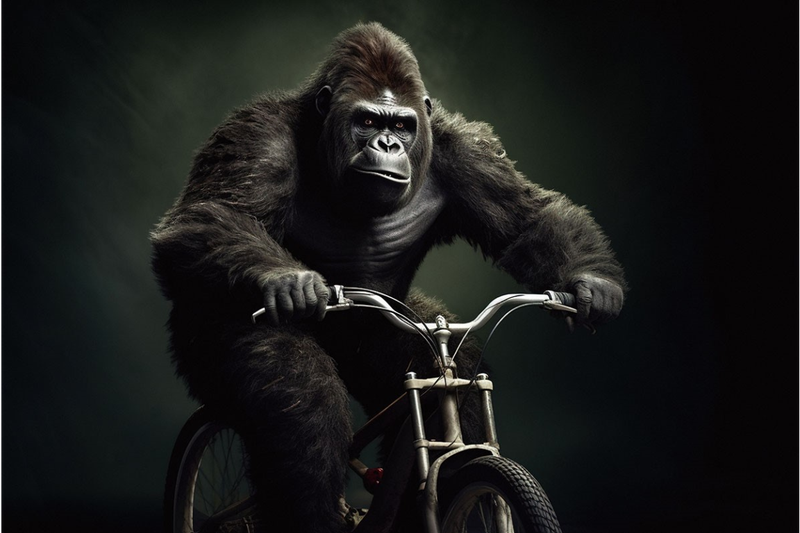 Gary Gorilla Tempered Glass Wall Art