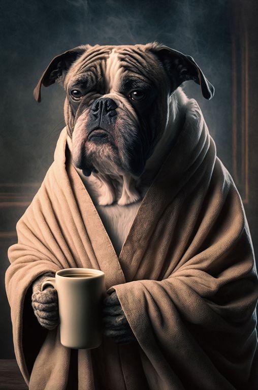 Ben Dog Tempered Glass Wall Art