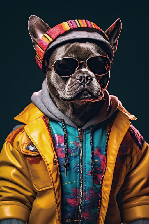 Jack Dog Tempered Glass Wall Art