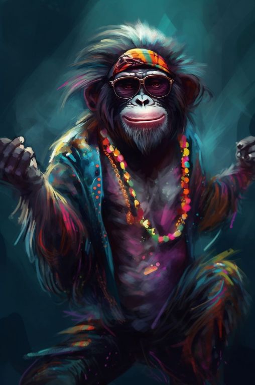 Kai Ape Tempered Glass Wall Art