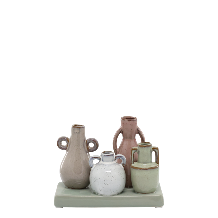 Potter Vases on Tray