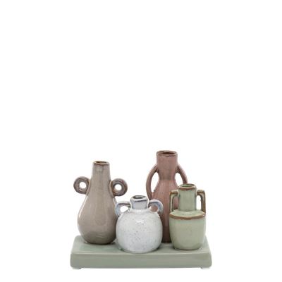 Potter Vases on Tray