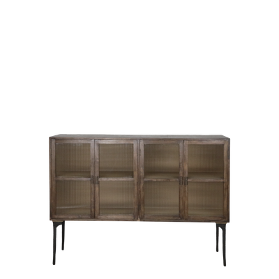 Prague Natural Finish Display Sideboard Prague Natural Finish Display Sideboard