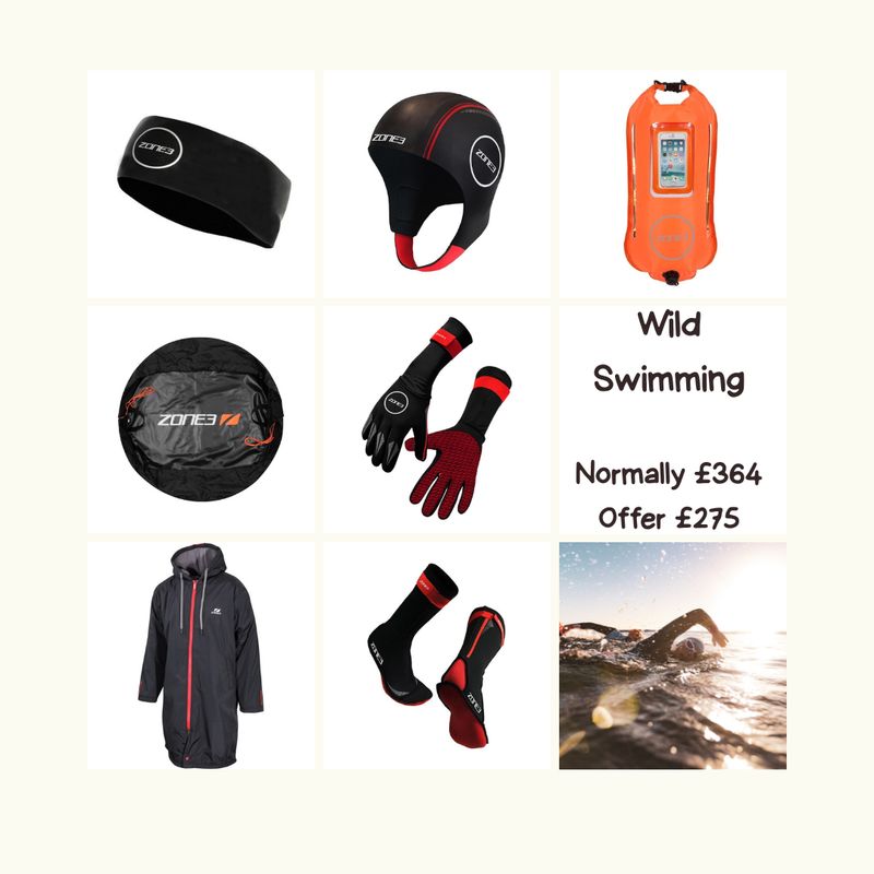 Promotional image of a Zone3 wild swimming bundle 