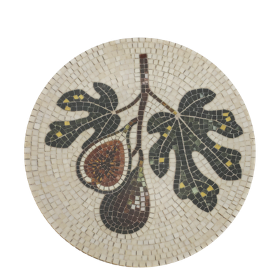 Chartres Set of Fig Mosaic Serving Plates
