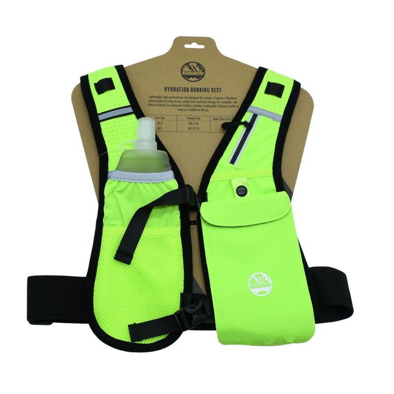Six Peaks Hydration Running Vest - yellow front
