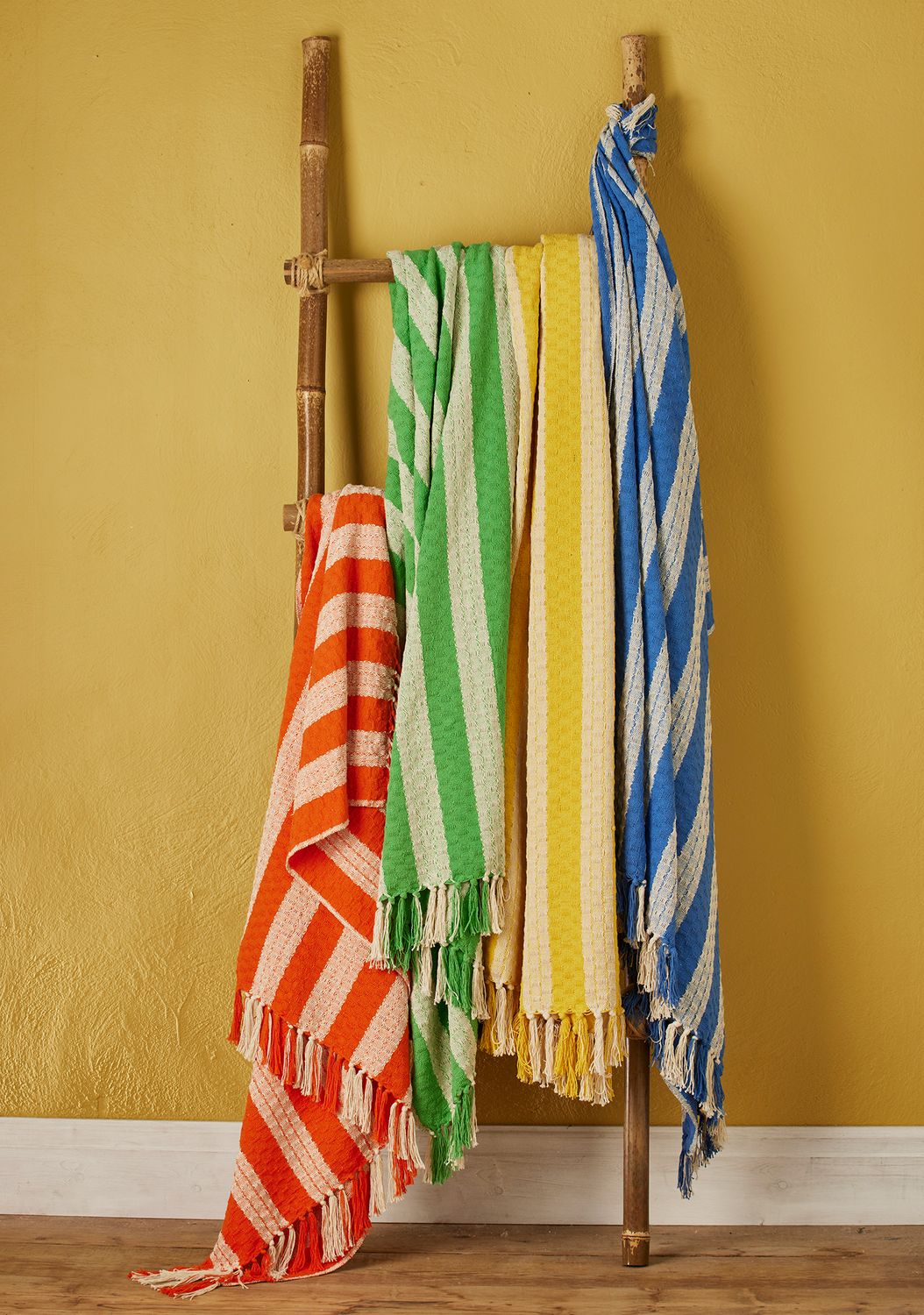 Seaside Fair Trade Colourful Striped Throws