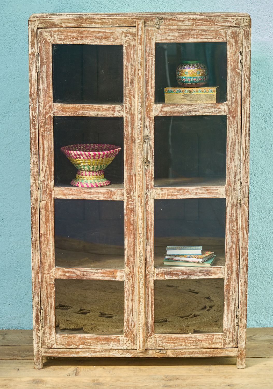 Chennai Vintage Fair Trade Glazed Cabinet