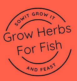 SowItGrowItandFeast.
Grow Herbs for Fish
Circular Stamp Logo on Clay Orange Background