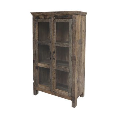 A floor version of the Amelie Display range, made from recycled wood.