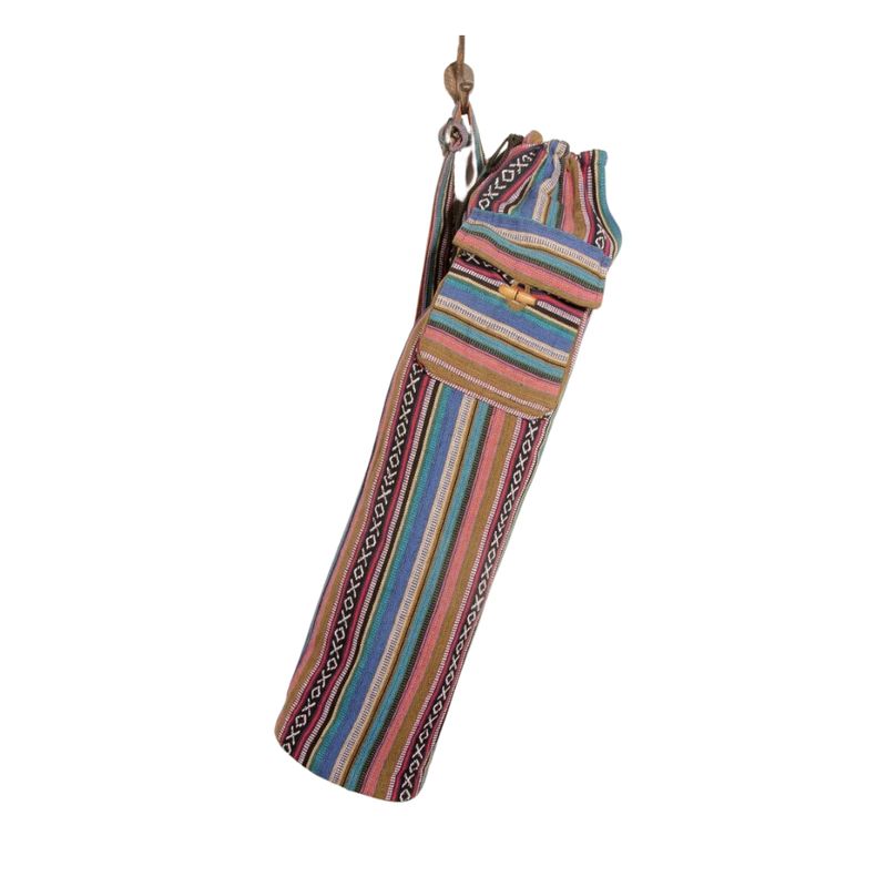 Fair Trade Annapurna Nepali Stripe Yoga Mat Bag
Multi Colour Stripe Finish