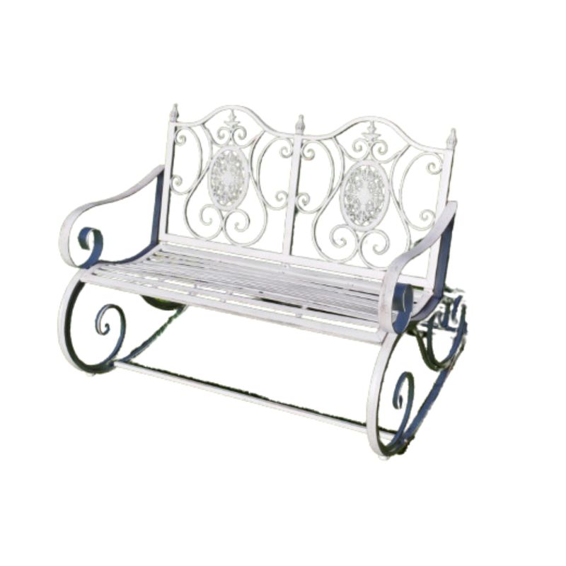 The Ightham is a fantastic metal garden bench for two people and it is a rocking bench! 
Gently sway back and forth and float away!