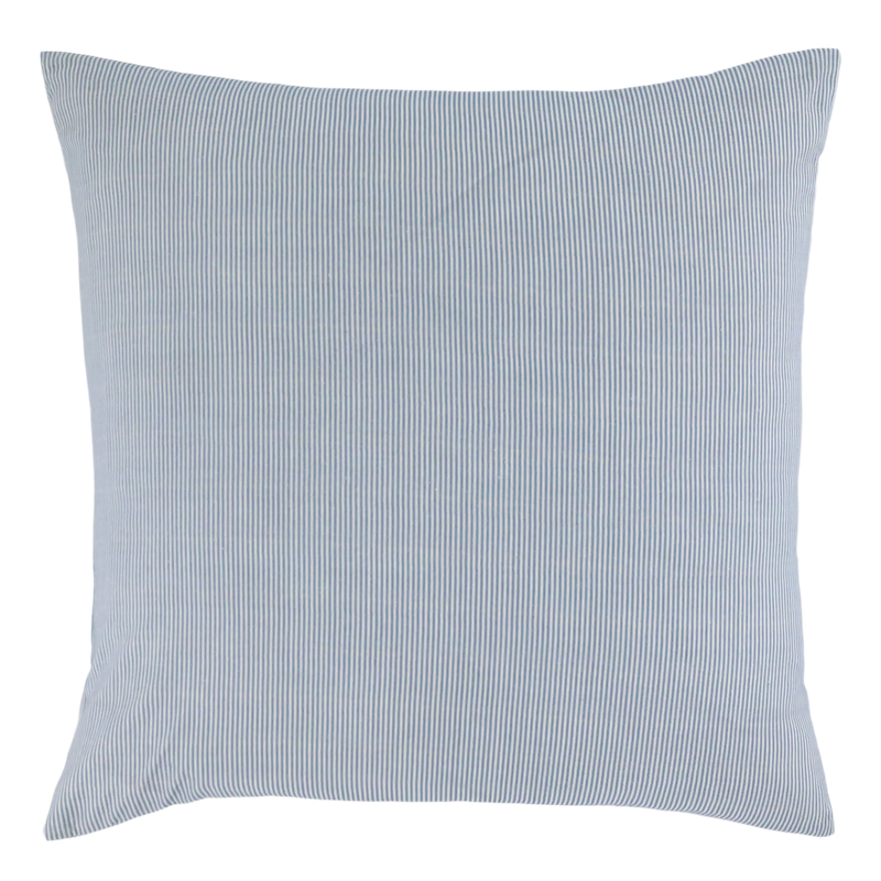 Chic Cushion on Sky Blue and White Milk Boy Stripes