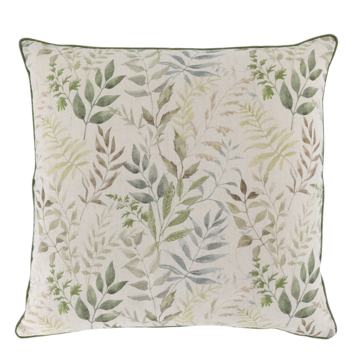 Chic Square Cushion Floral - Opal & Cream Pattern
