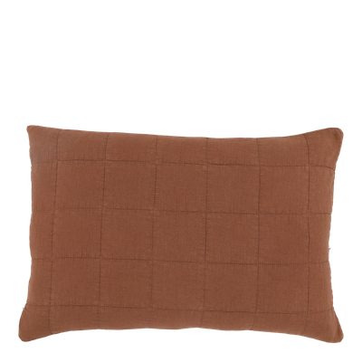 Chic Rectangular Cushion - Terracotta