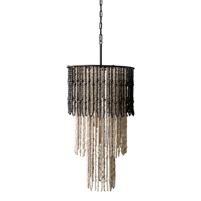 Bijou Wooden Bead Chandelier