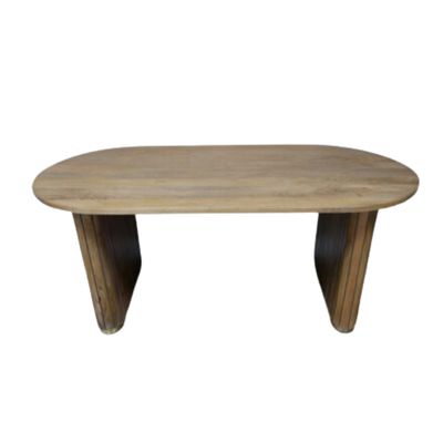 A well built and sturdy dining table made from Mango Wood in a modern style