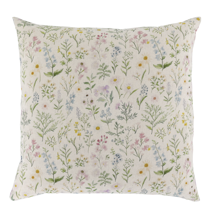 Chic Square Cushion Floral - Wildflower Pattern