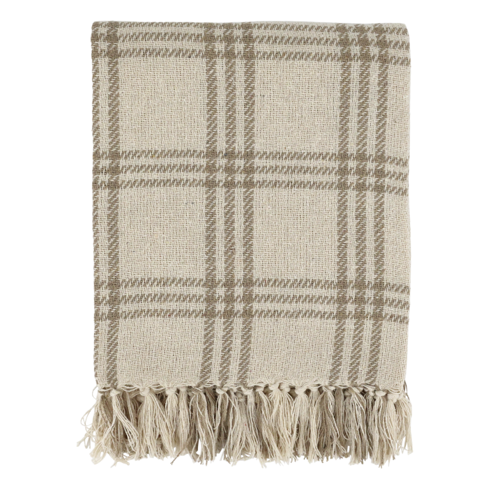 Chic Throw - Latte Check Throw