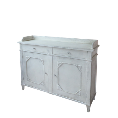 A fine sideboard in Antique Cream to add finesse to your setting.