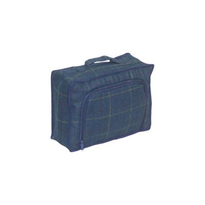Blue Tweed Cooler Bag