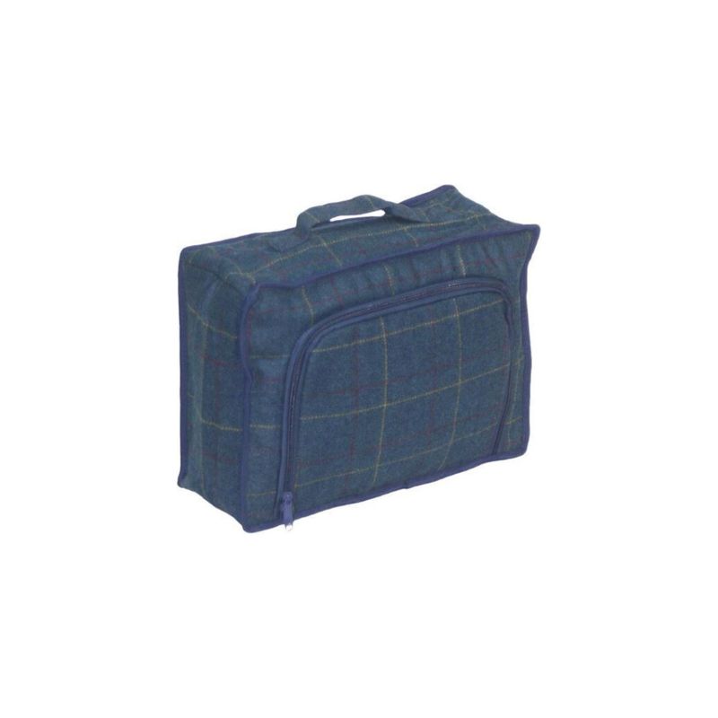 Blue Tweed Cooler Bag