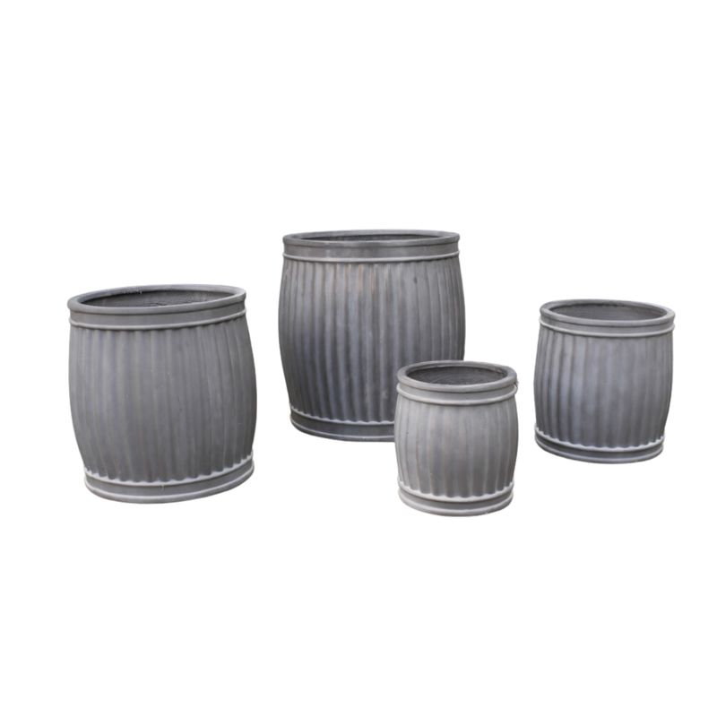 The Shannon Garden Planters - Set of Four Our Shannon planters are made from Feldspar Clay and the soft colouring looks so attractive