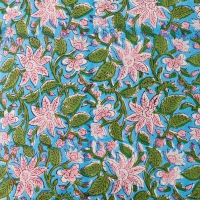 Two pretty cushions with a lily print 