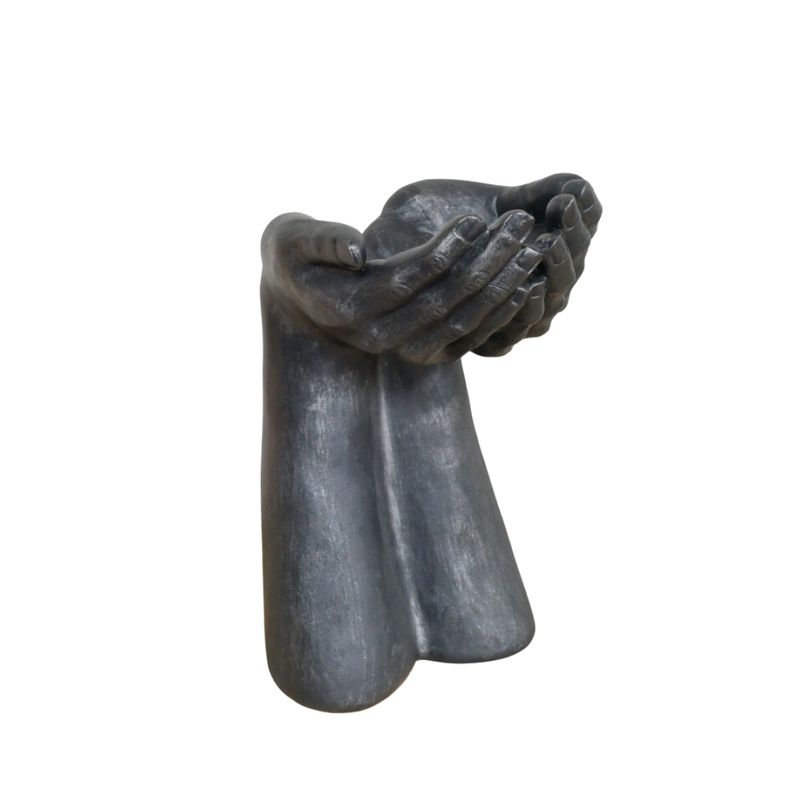 Pair of arms and hands asking for more!
Made from resin and will look good on any shelf or surface.Height 38 cm