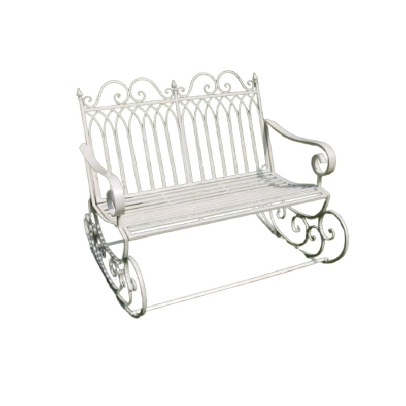 The Blickling is a garden bench with a difference- it rocks!
Finished in this fine white colour, this fine metal bench is a first class addition to any garden.