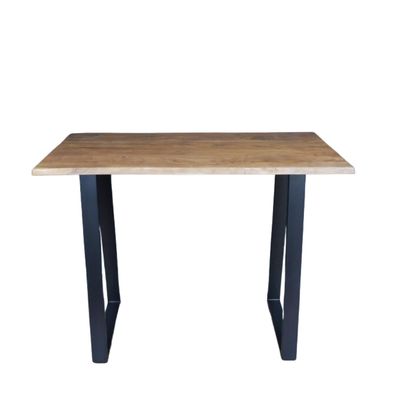 Here is a table that you will use every single day. Sturdily built from natural acacia wood with iron framework, this table can be used in both a domestic and commercial environment. 