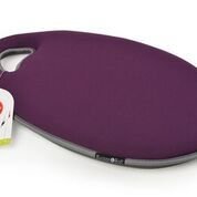 Oval cushion in plum finish - cut out handle