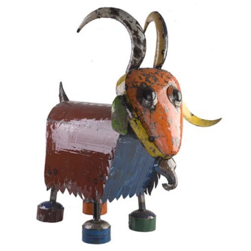 Billy the Goat is a rather special metal sculpture mad from recycled metal and hand painted in a very colourful way! At nearly two feet tall, he will be a real part of your family! 
