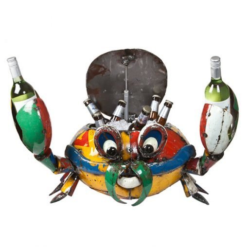 Here's a cooler you won't forget. Made of recycled metal, and plenty of room for drinks and ice. Ideal for a commercial or home bar or party.