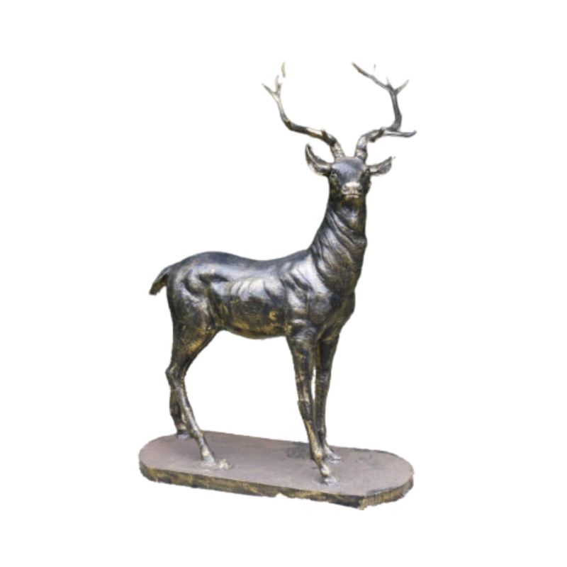 At five feet high, Stephen Stag is a magnificent statue for your outdoor space 