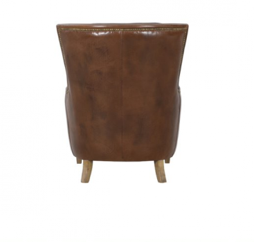 A lovely Brazilian leather covering the entire chair.