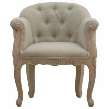 French Style Deep Button Chair French Style Deep Button Chair