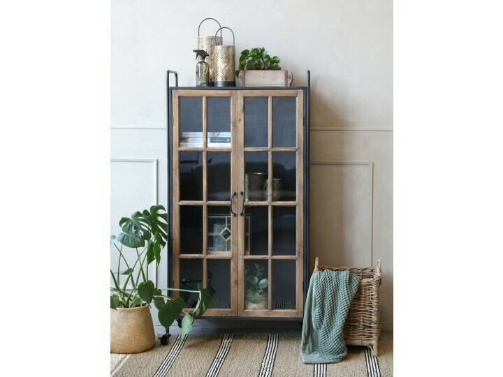 A great display unit with an iron frame.