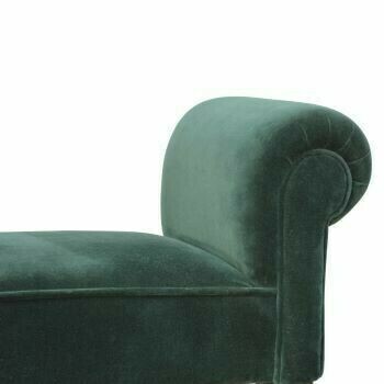 Emerald Green Velvet Bench