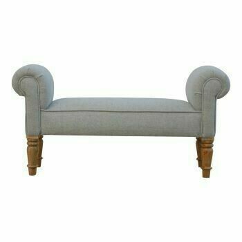 Grey Tweed Bench Grey Tweed Bench