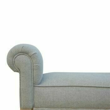 Grey Tweed Bench