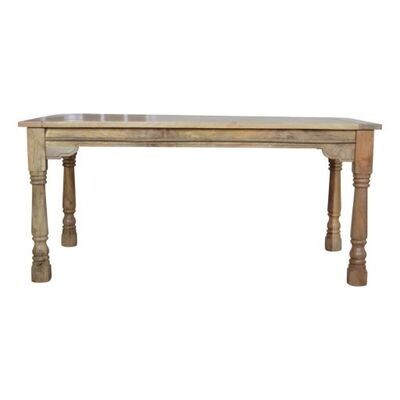 Granary Royale Turned Leg Extension Dining Table Solid wood dining table with turned legs and extension leaves