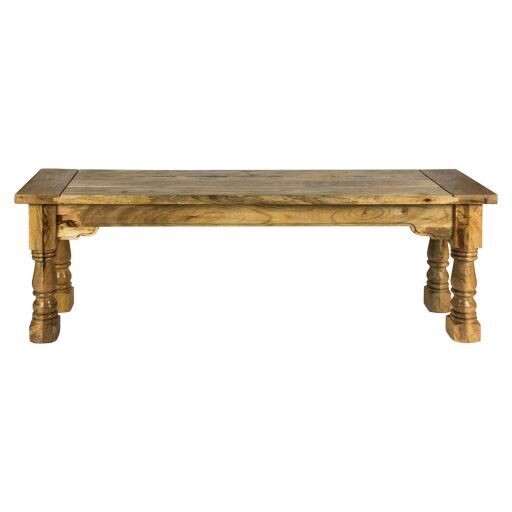 Granary Royale Bench Solid wooden bench with simple rectangular seat and sturdy frame