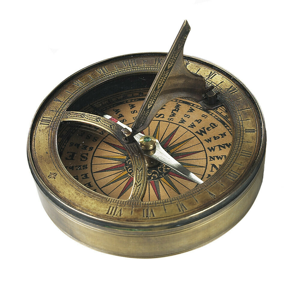 18th Century Design Sundial & Compass A wonderful gift for any outdoor or science oriented person who has a flair for the finer things in life.