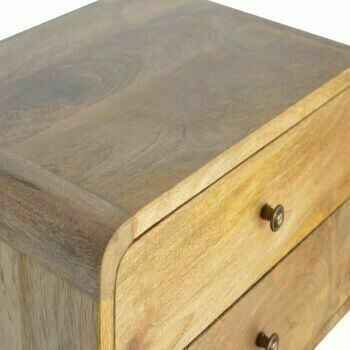 Canterbury Wall Mounted Bedside Cabinet.  Two Drawers